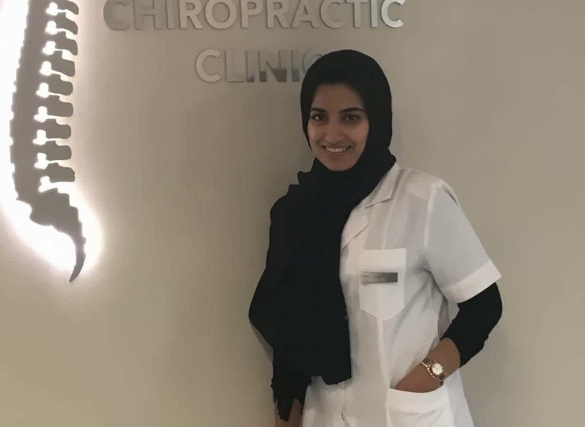 Dr Aasiah Mohamed at her chiropractic clinic in Centurion